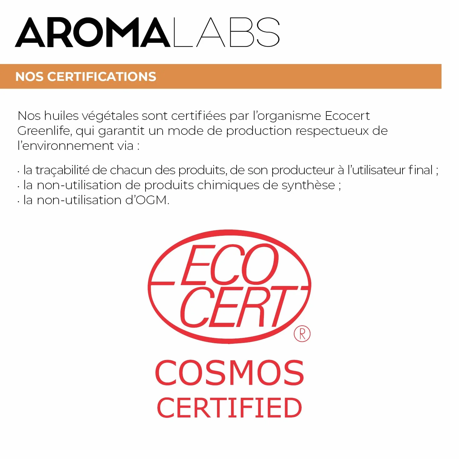 Huile Végétale Vierge Jojoba BIO 100 mL Aroma Labs Certifiée Cosmos