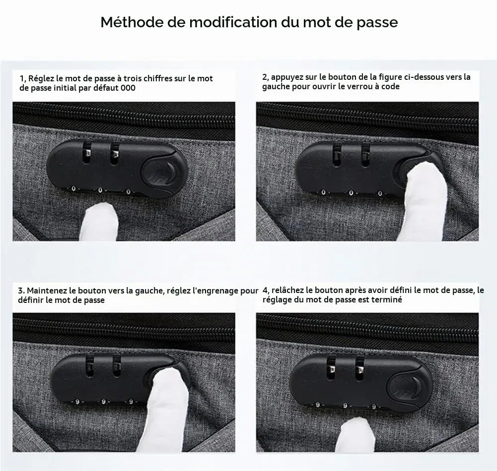 Sac à Dos Ordinateur Portable 19 Pouces Sac à Dos à Roulettes Homme Grande Femmes Capacité Sac a Dos PC Portable avec Chargement USB Sac à Dos Affaires Scolaire Collège