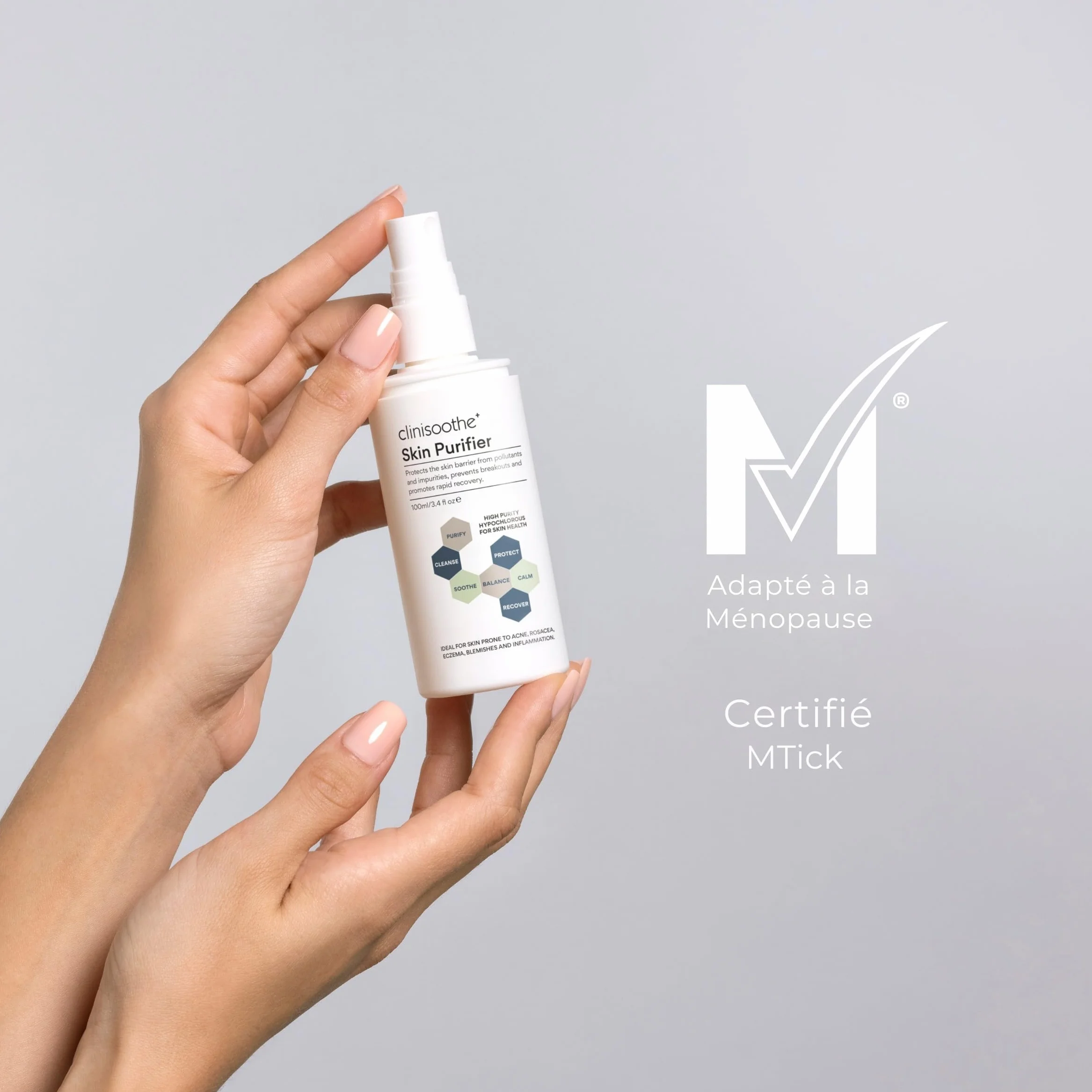 Clinisoothe+ Skin Purifier Spray Acide Hypochloreux Visage 100 ml Peaux Sensibles
