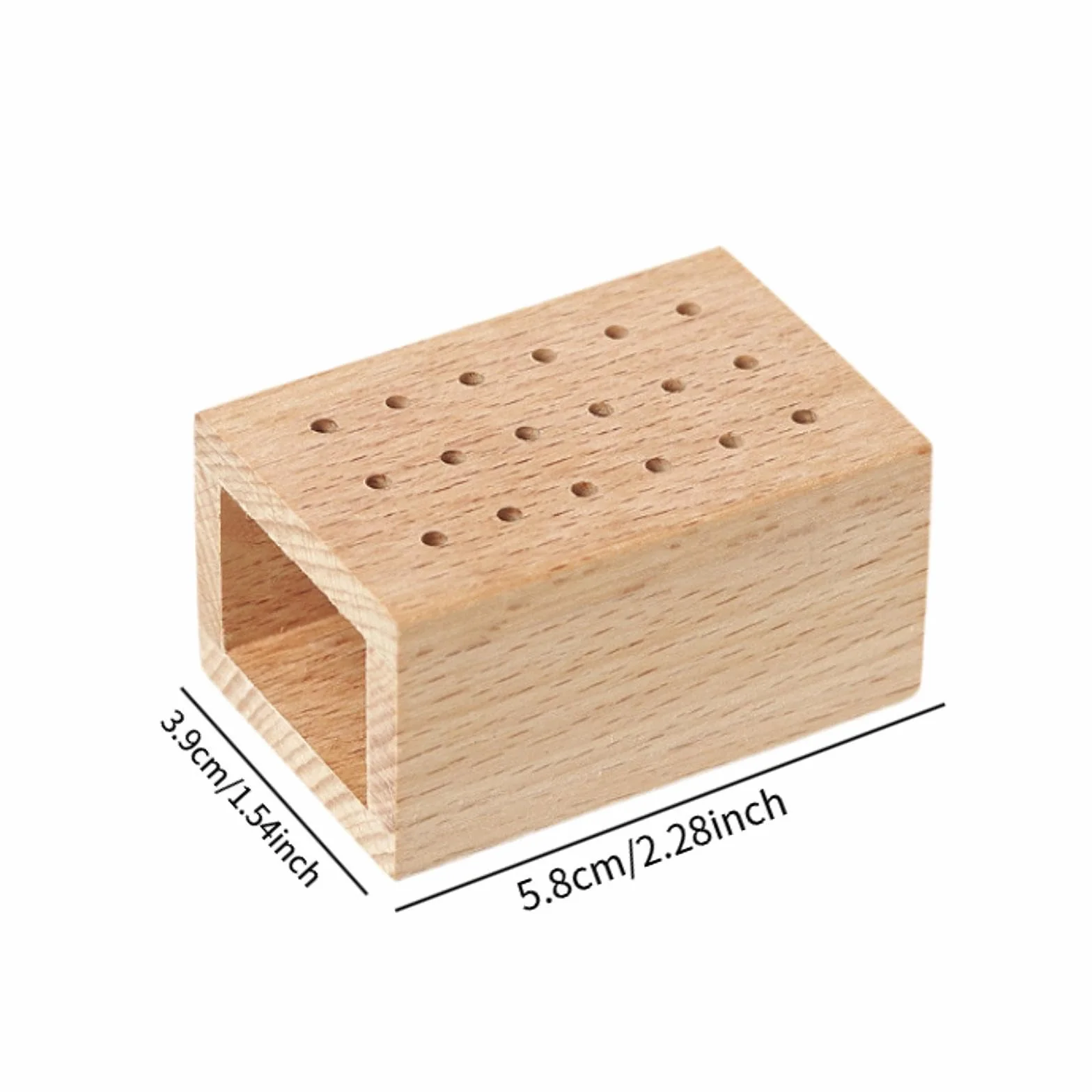 Organisateur d'embouts à ongles en bois, porte-outils manucure, boîte de rangement