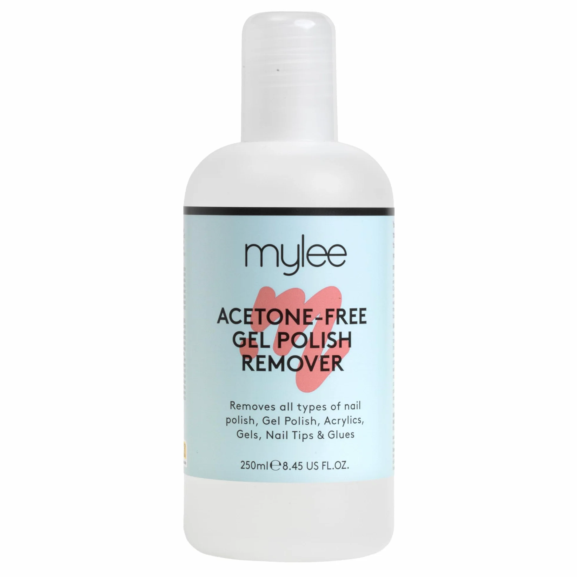 Mylee Dissolvant pour vernis à ongle sans acétone 250 ml – Professionnel, doux, vegan