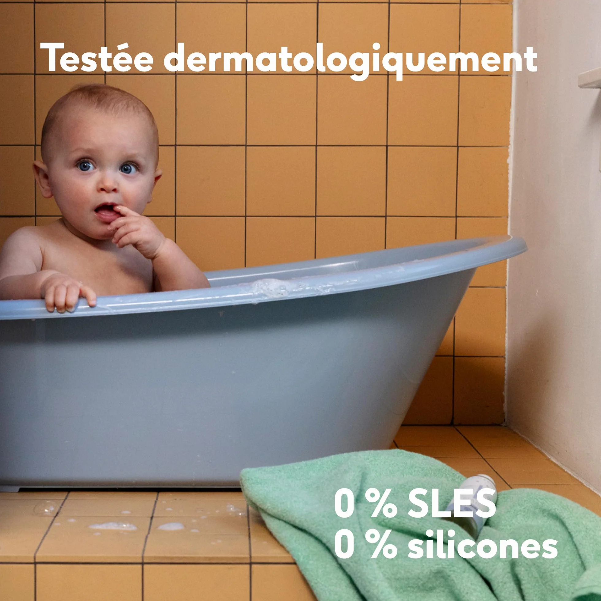 Naïf Shampoing Soin Bébé & Enfant 500 ml – Naturel, Vegan, Sans SLES, Sans Microplastiques