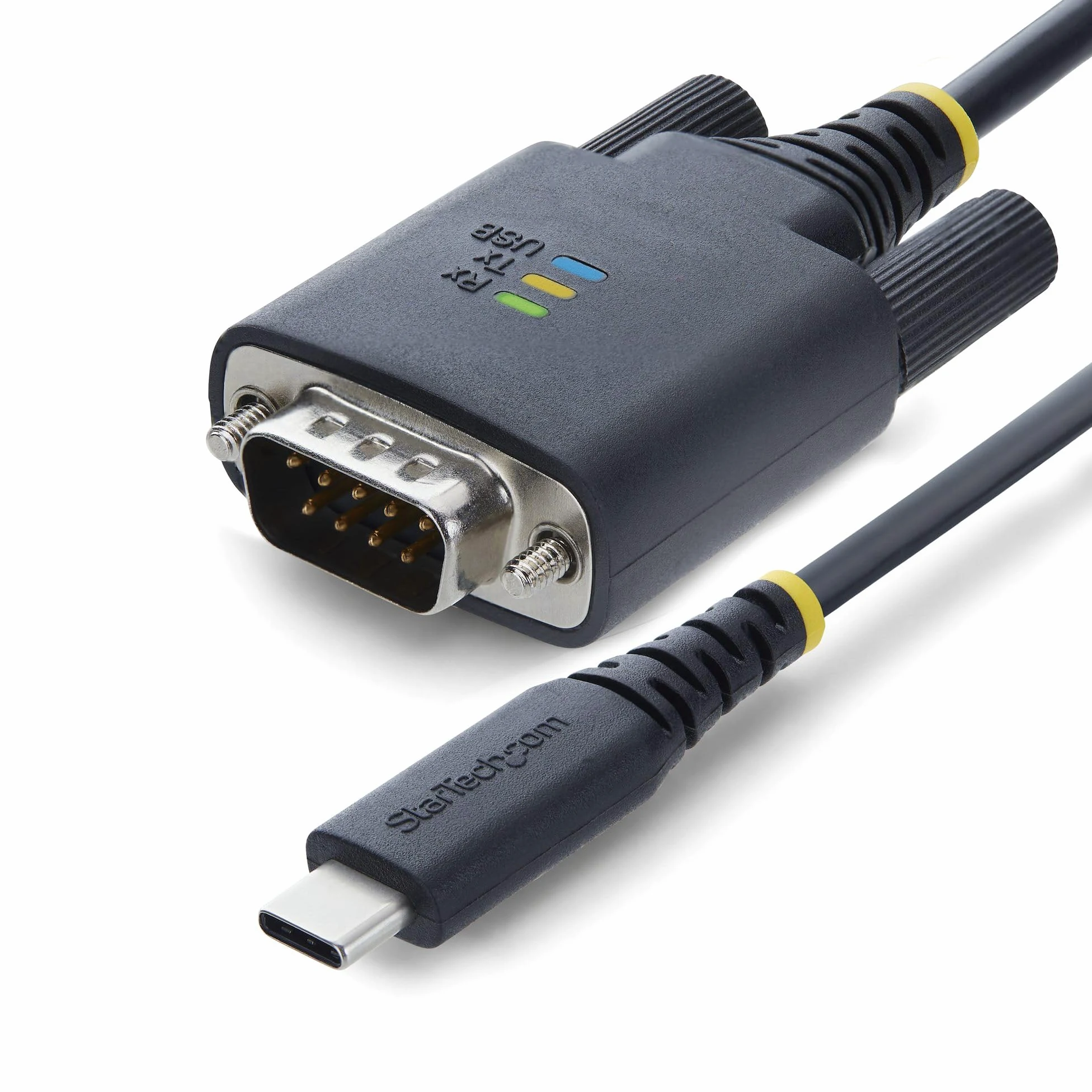 StarTech Câble USB-C vers Série de 2 m, Rétention COM, Puce FTDI
