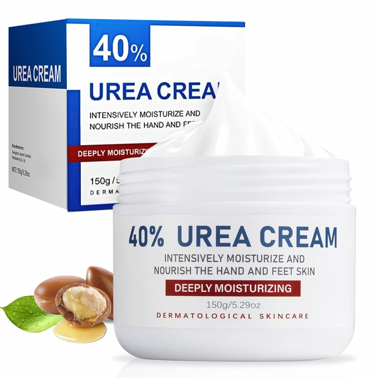Crème à l'Urée 40% pour Pieds Très Secs et Abîmés, Hydratante et Cicatrisante, 150g