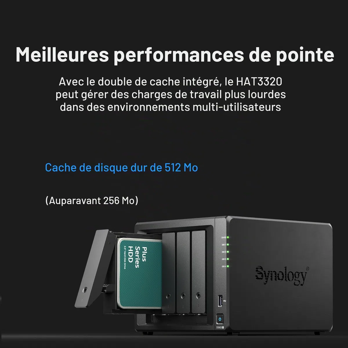Synology Disque Dur SATA 3,5" 8 Go HAT3320-8T