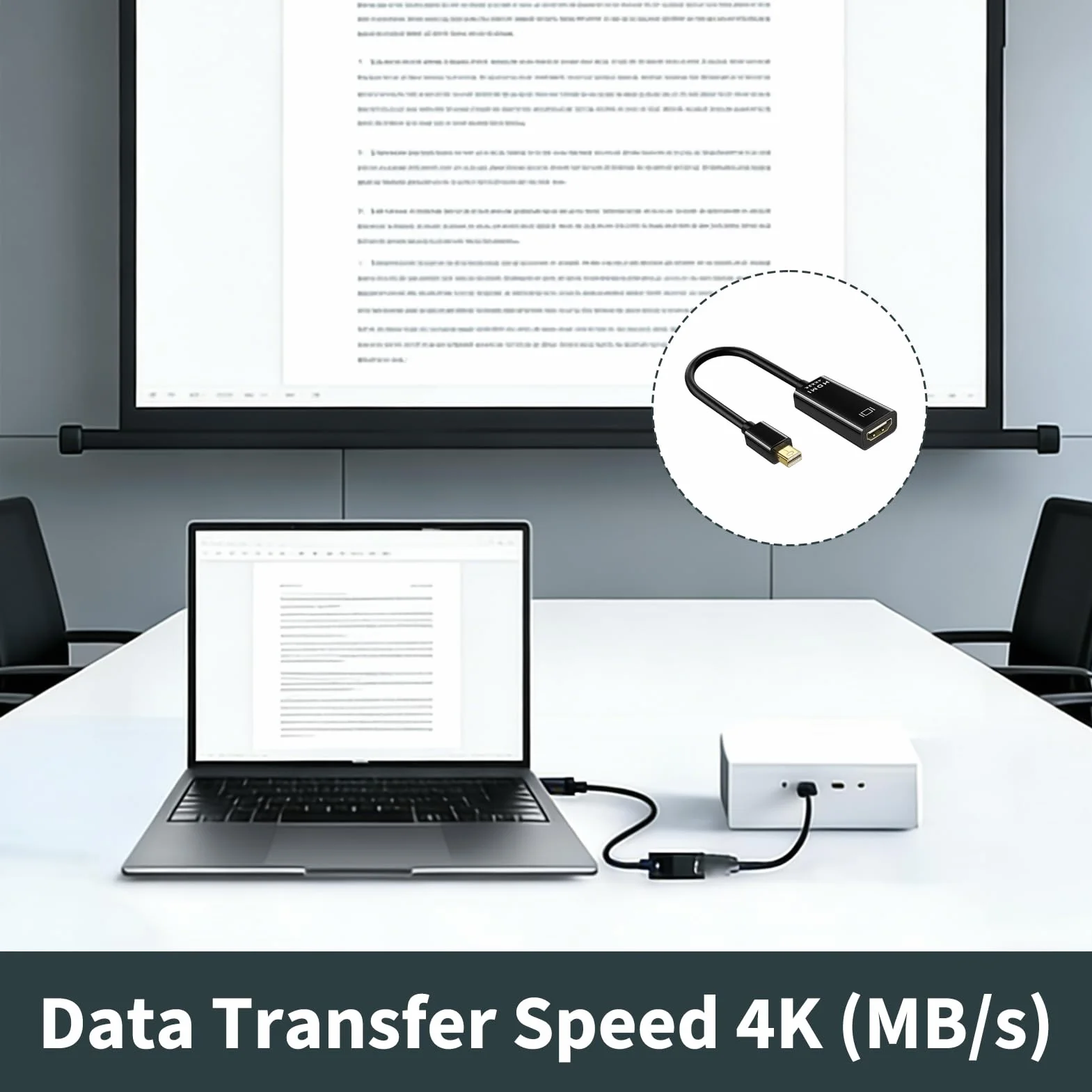 Adaptateur Mini DisplayPort vers HDMI 4K@30Hz Thunderbolt 1/2 pour iMac Surface