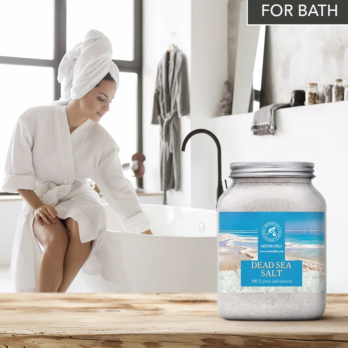 Sel de Mer Morte 1000g Pur et Naturel Sels de Bain Relaxant