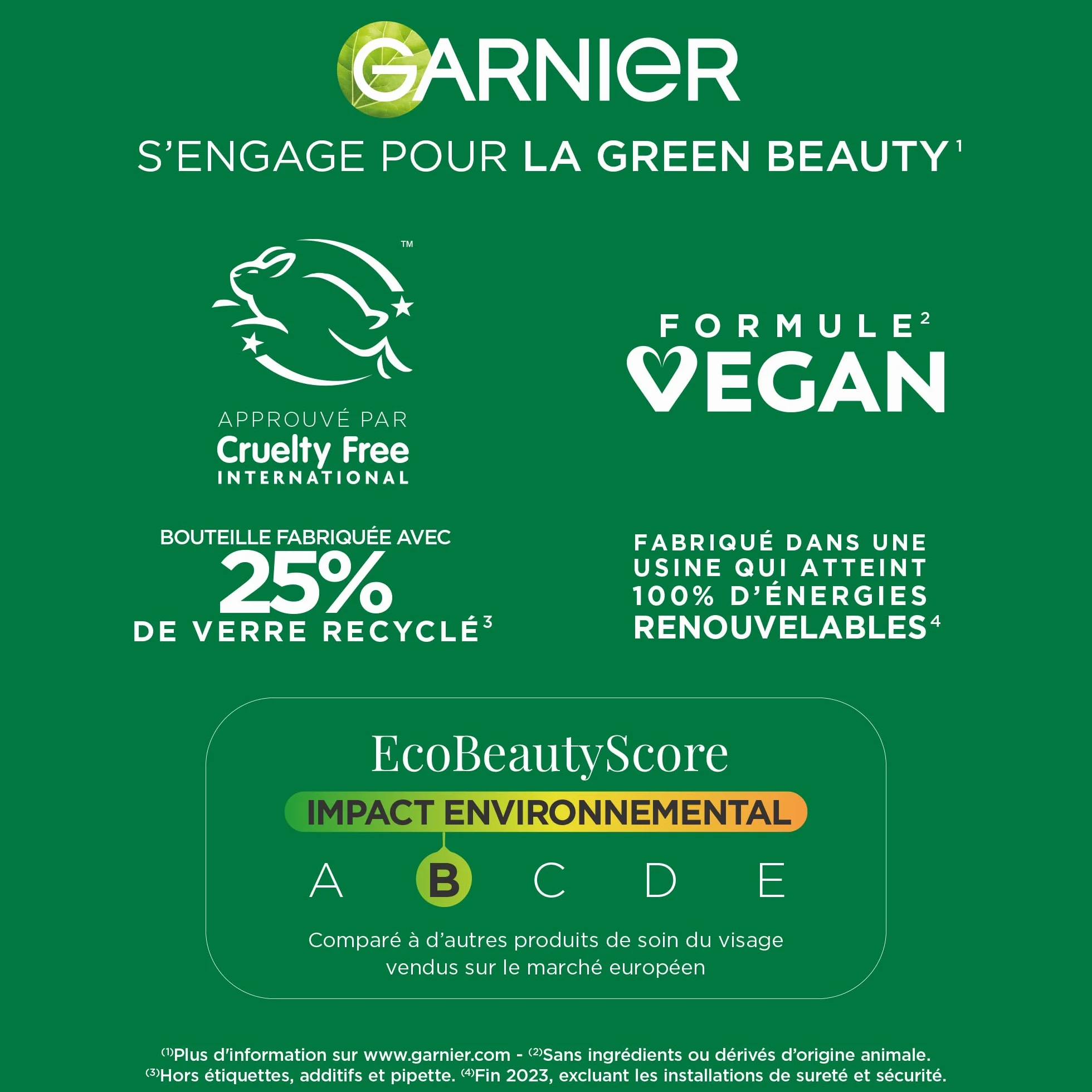 GARNIER Skin Active Sérum Crème Booster D'Éclat 2-En-1 Hydratation 72h FPS 25 Vitamine C 50 ml