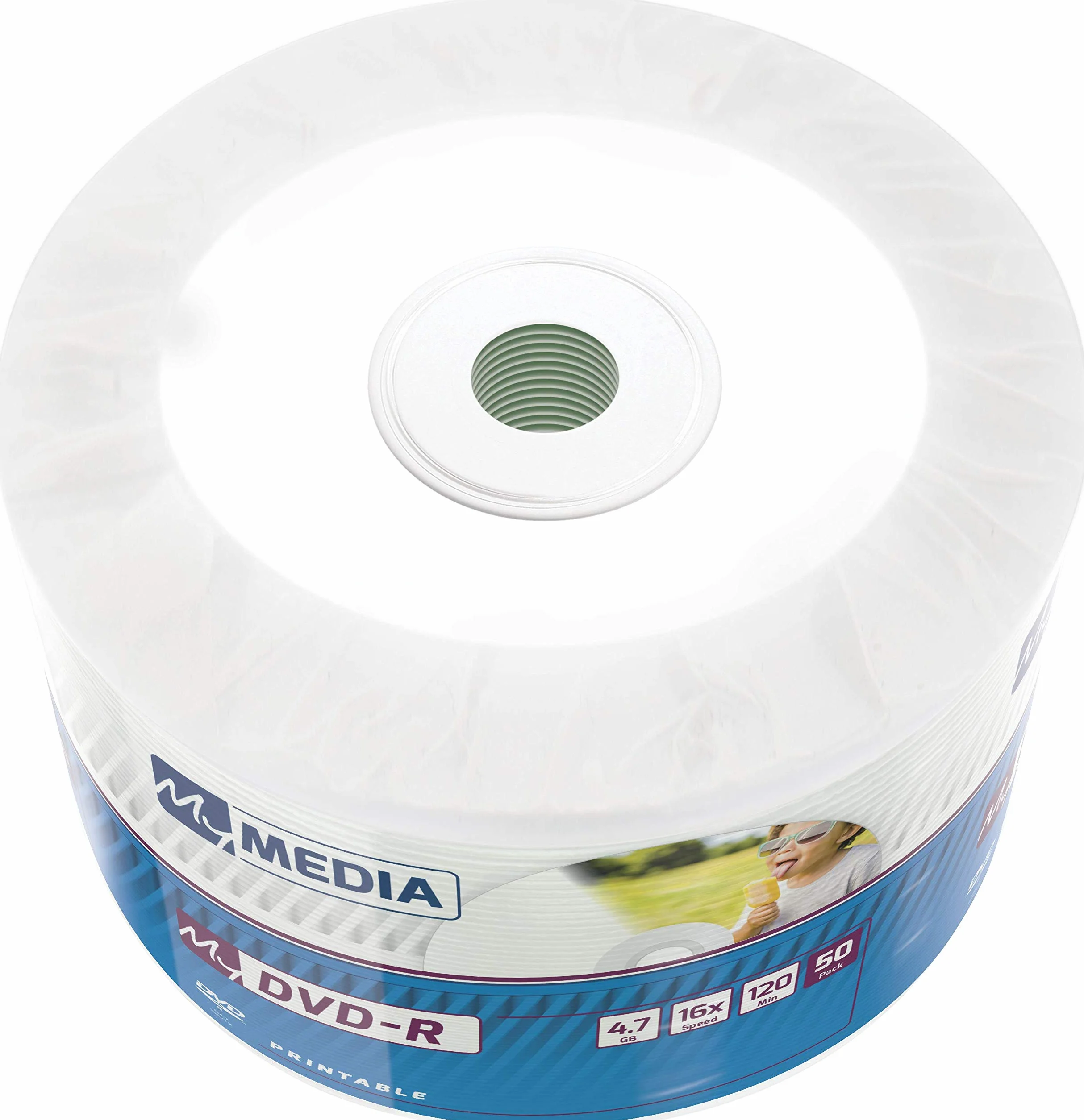 DVD-R Vierge Imprimable Lot de 50 4.7 Go 16x