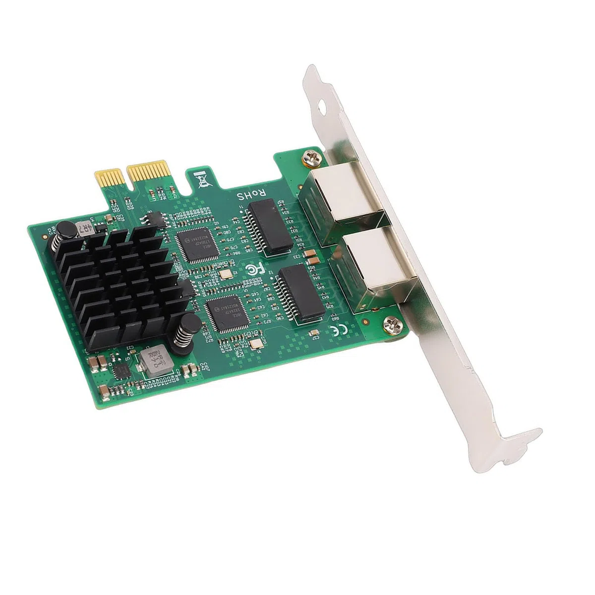 Ausla Carte Réseau Gigabit Double RJ45, I210AT