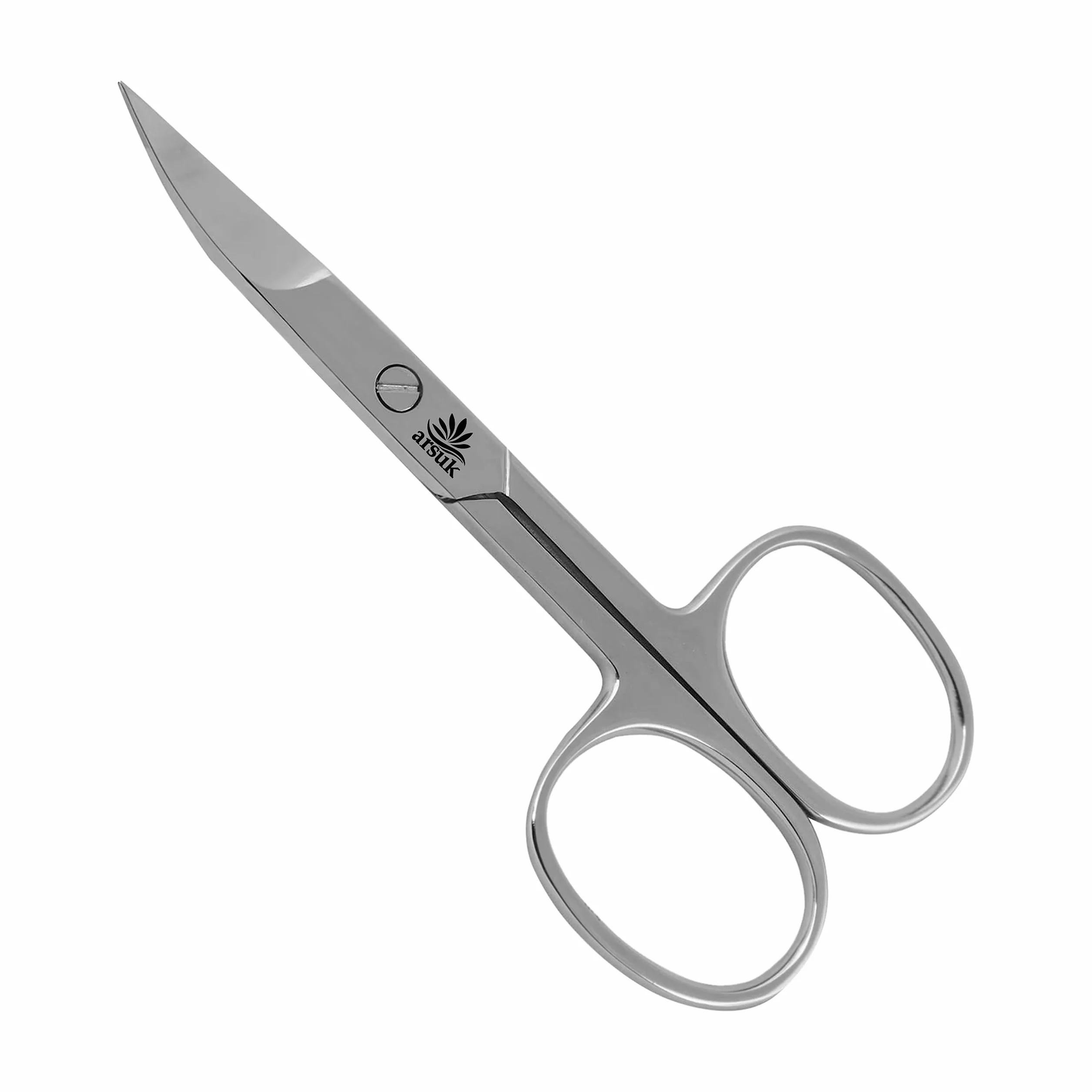 ARSUK Ciseaux à ongles incurvés en acier inoxydable pointus
