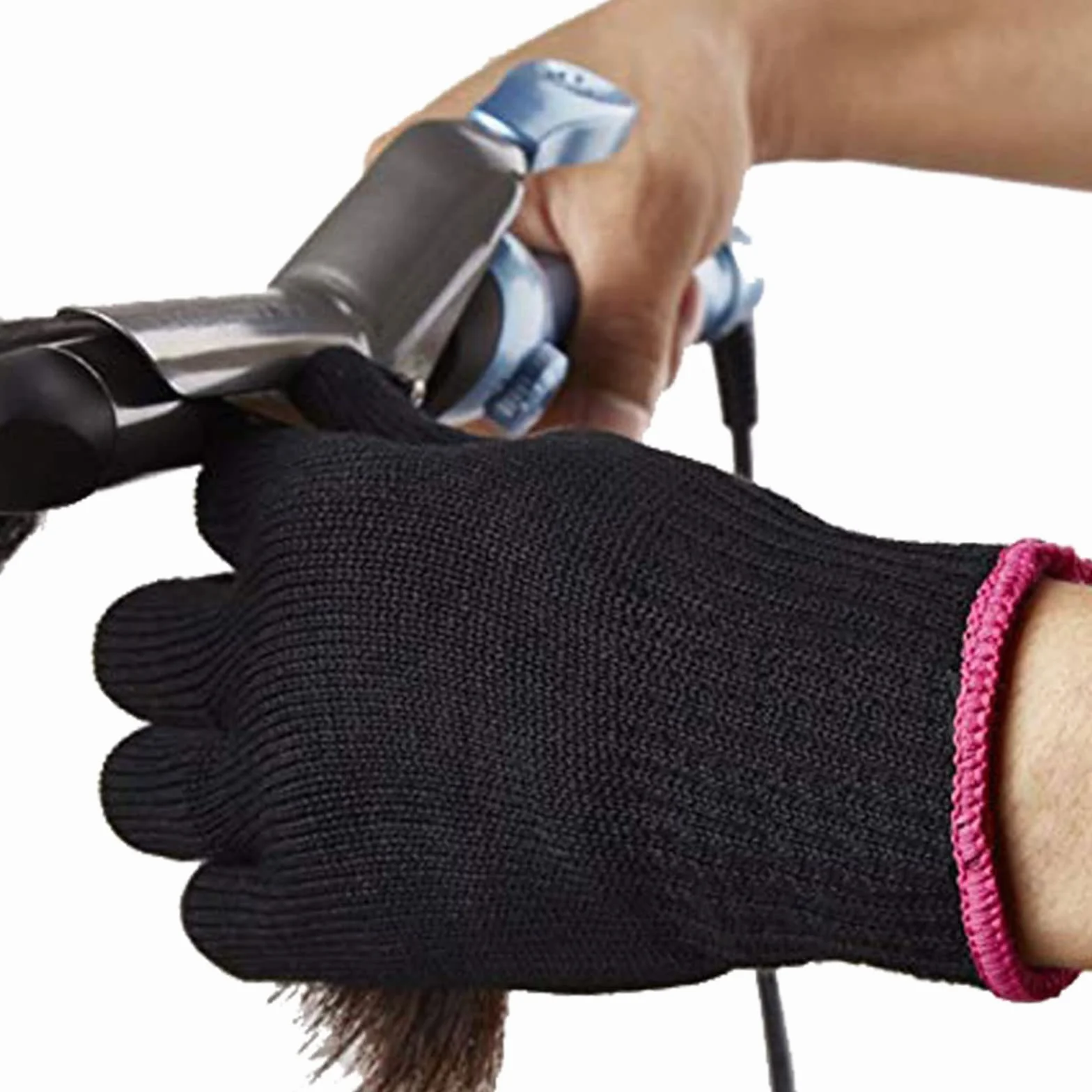 Gant Résistant à la Chaleur 2 Paires pour Coiffure, Gants de Protection Anti Chaleur