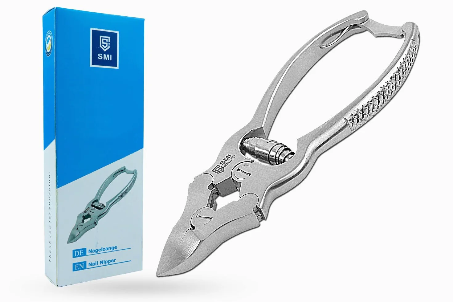 Pince à Ongles Robuste SMI 15,5 cm Acier Inoxydable Coupe Ongle Pied Professionnel