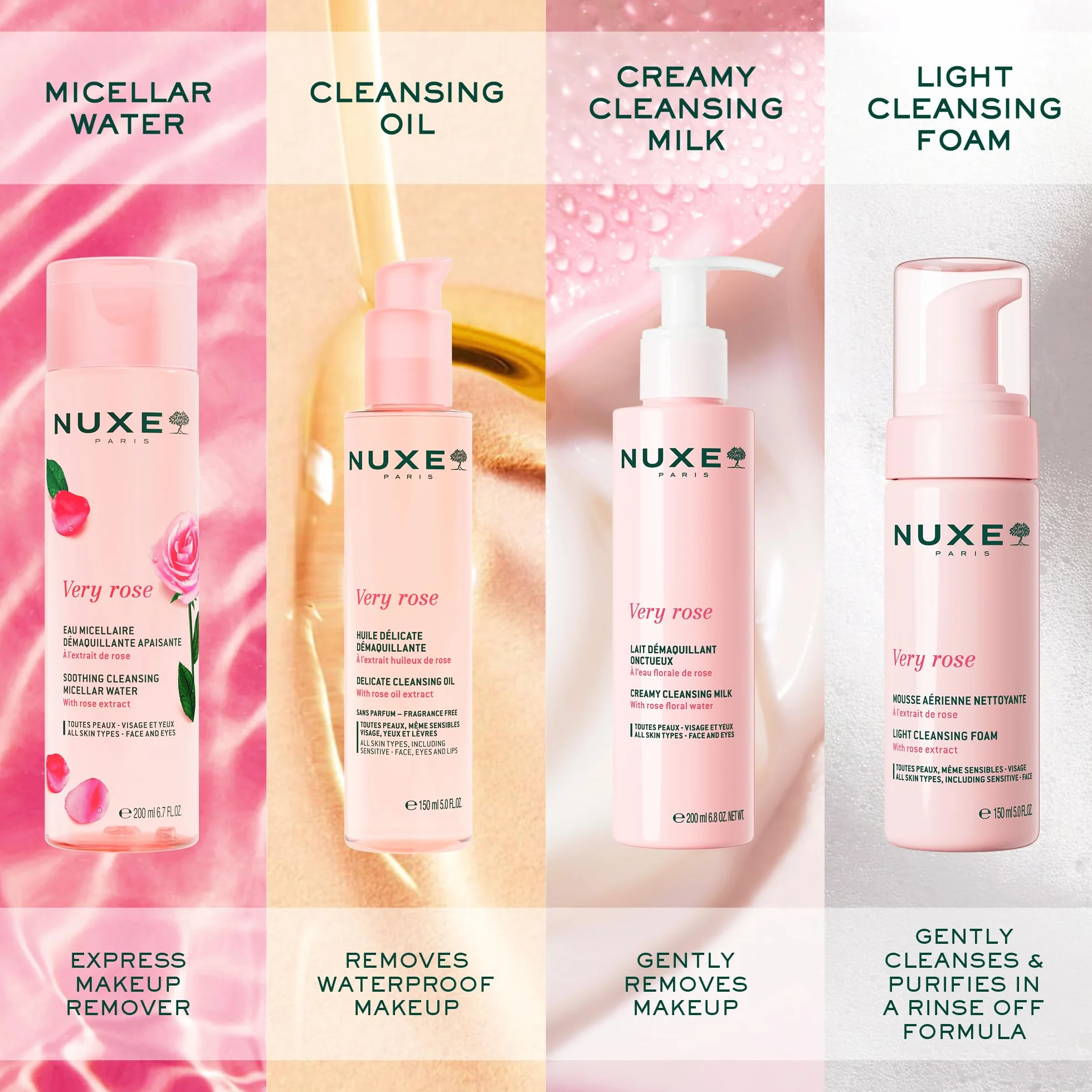 Nuxe Very Rose Eau micellaire Apaisante Nettoyante 400ml