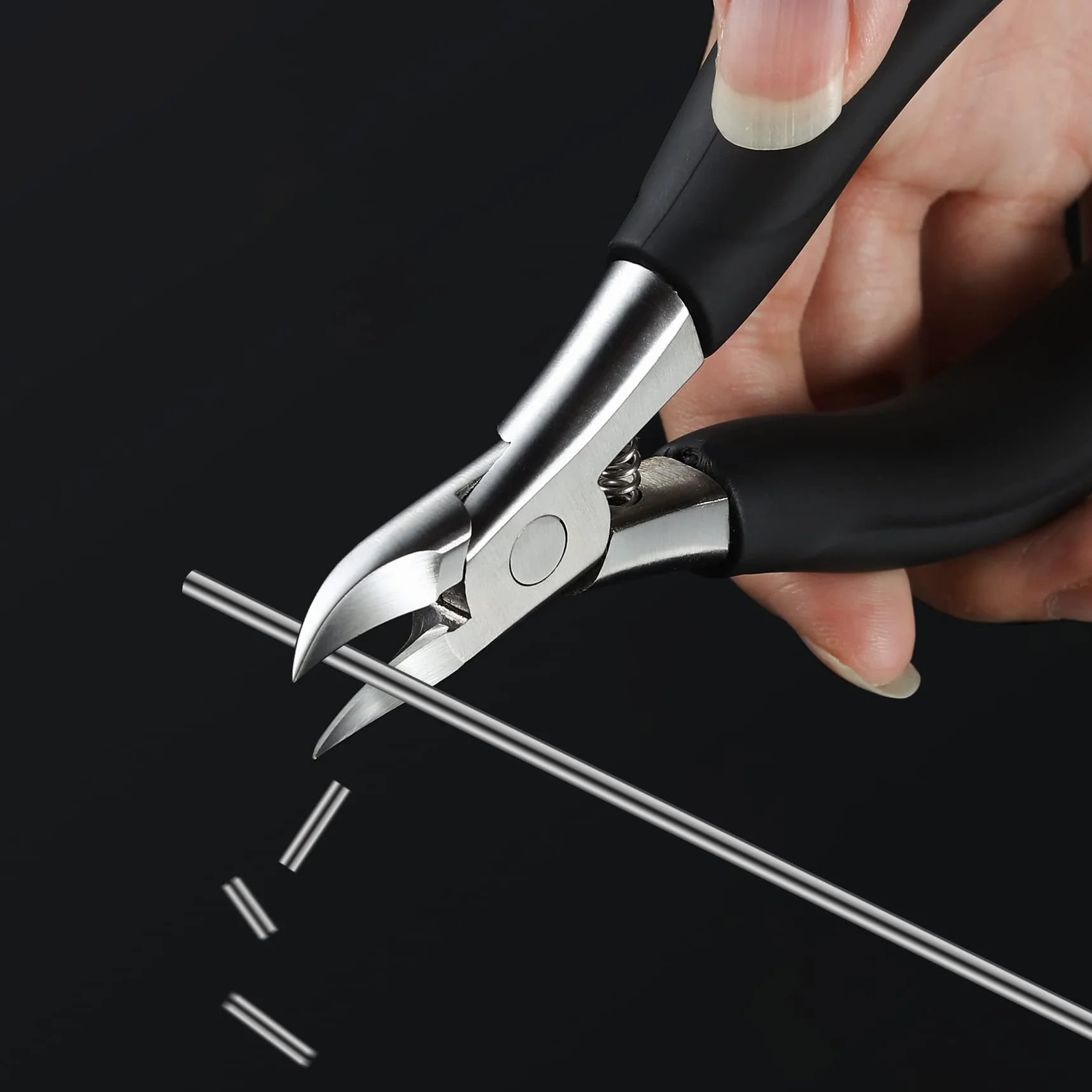 BEZOX précision Coupe ongles Tondeuse épais ongles incarnés Grip souple boîtes-cadeaux métal