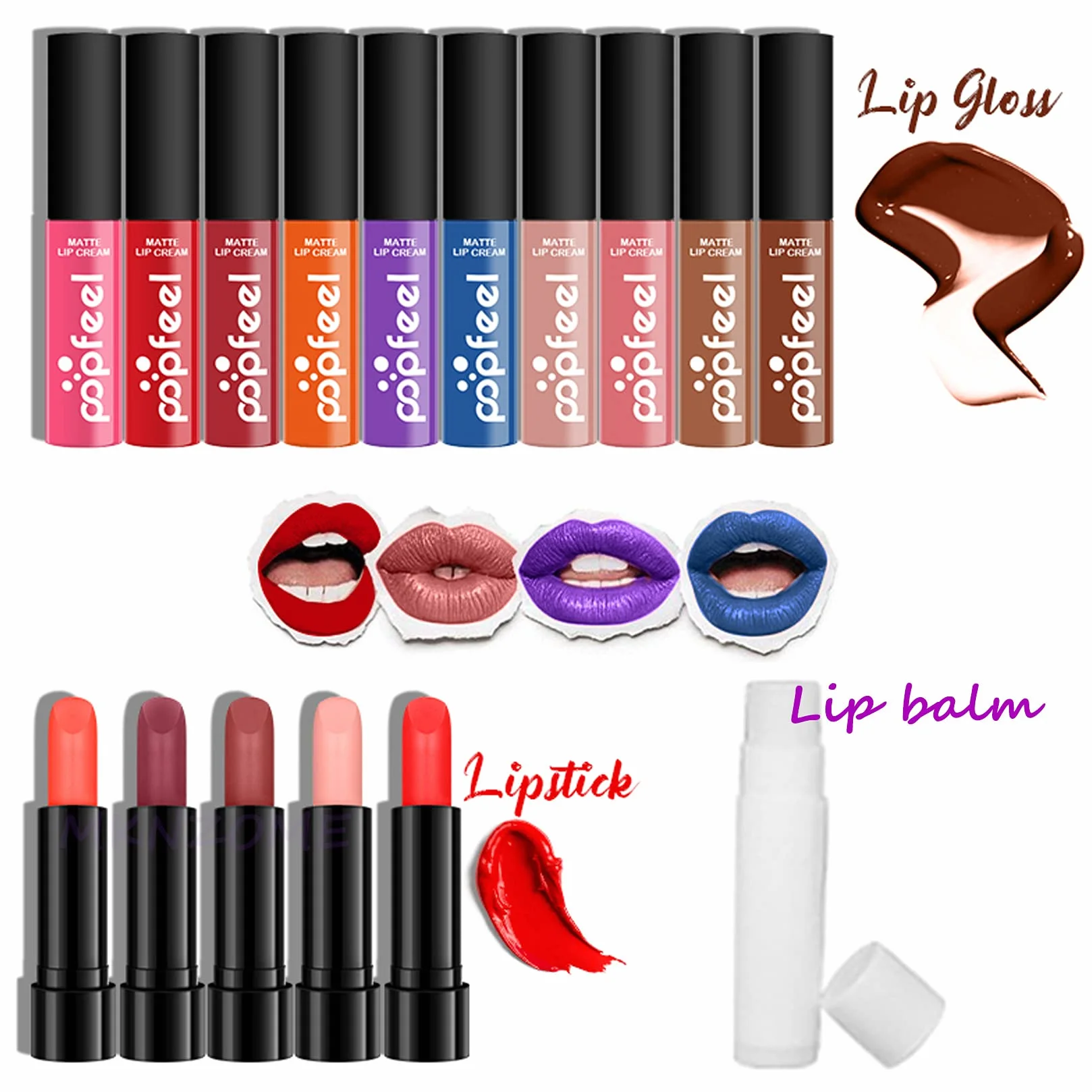 MKNZOME 27Pcs Kit de Maquillage Professionnel avec Palette Fard à Paupières et Sac de Rangement