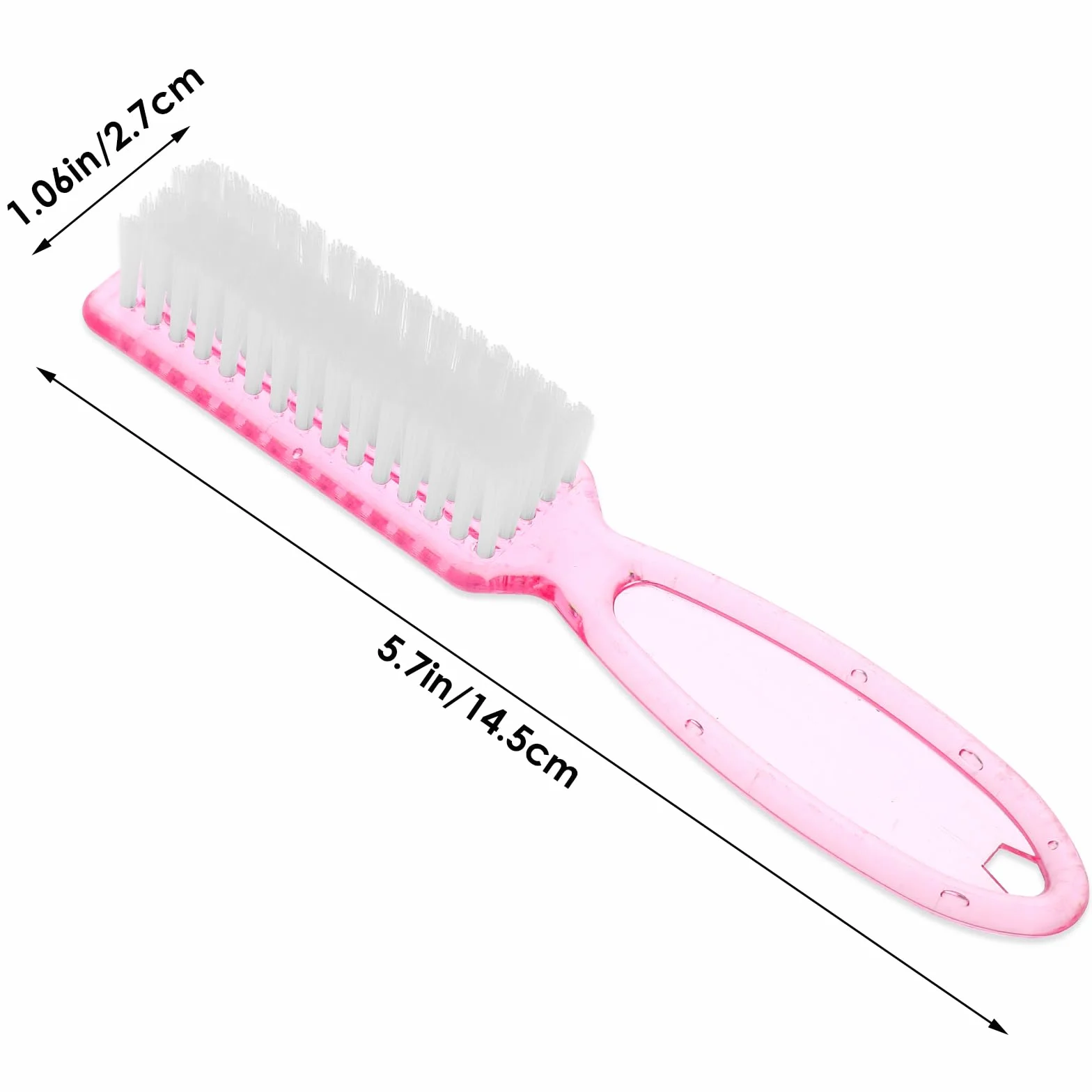 Lot de 4 brosses à ongles poils souples manucure récurer bleu violet rose orange