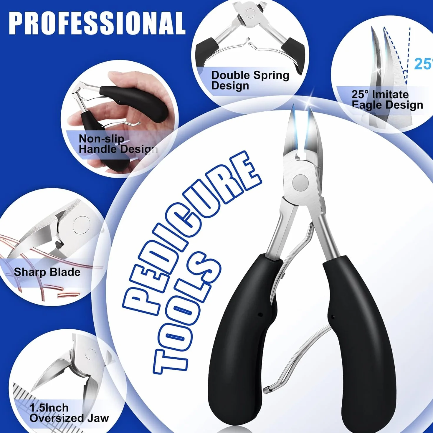 Kit de Traitement des Ongles Incarnés – Pince à Ongles Incarnés et Outils de Correction en Acier Inoxydable