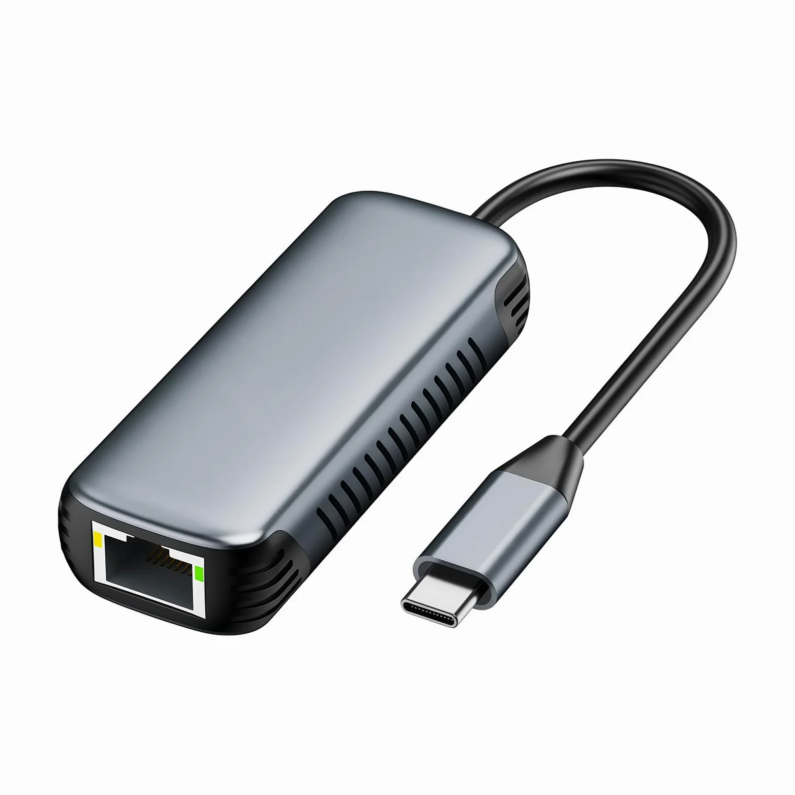 Adaptateur Ethernet USB C 5 Gbit/s Plug Play RJ45 vers connecteur de type C | Avec port RJ45 transmission rapide pour tablettes d'ordinateur, connexion stable Plug and Play