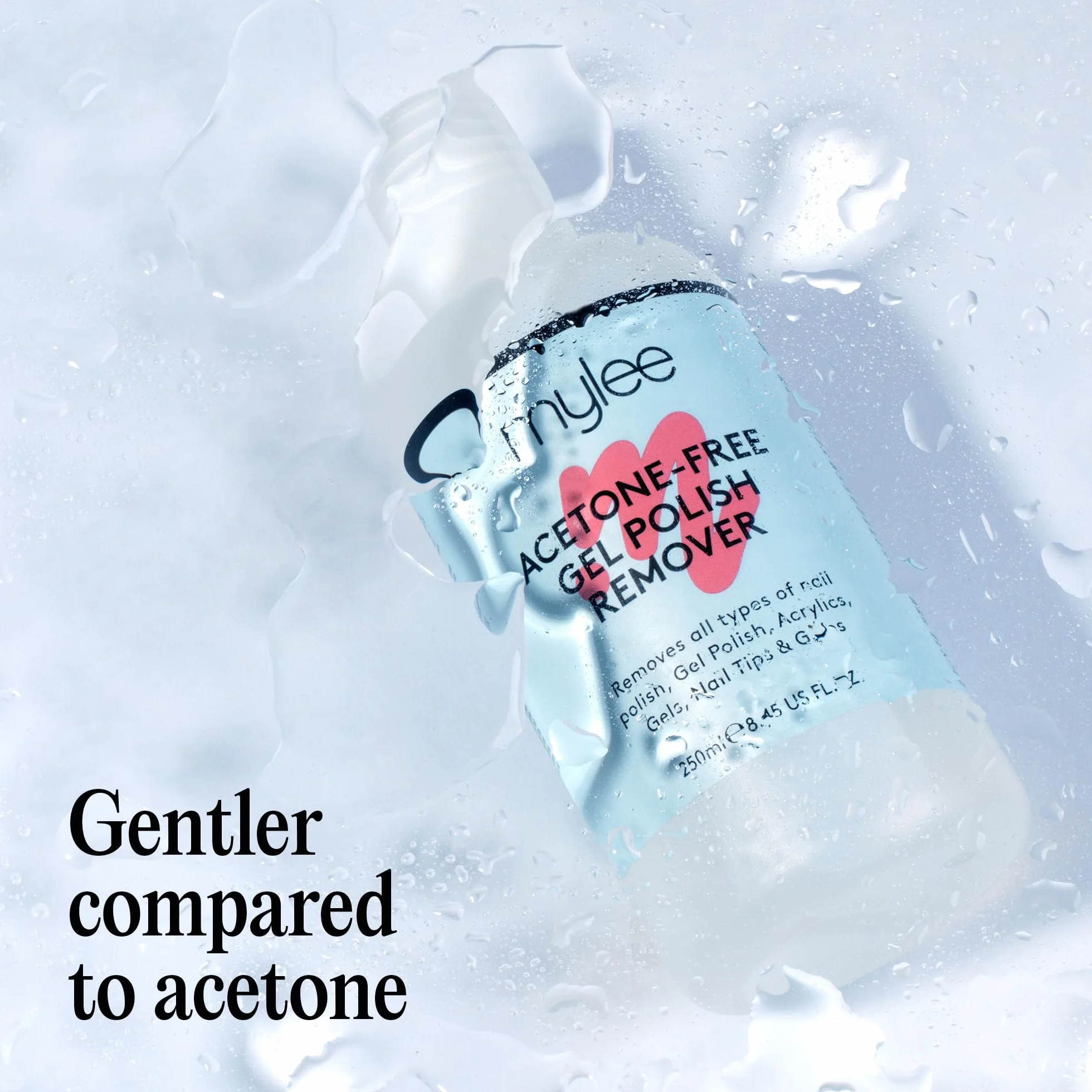 Mylee Dissolvant pour vernis à ongle sans acétone 250 ml – Professionnel, doux, vegan