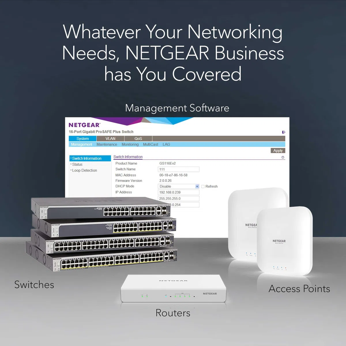 NETGEAR Commutateur Intelligent Gigabit Ethernet 8 Ports (GS108T) – Géré, avec 1 Port PD, Gestion du Cloud Insight en Option, Support de Bureau ou Mural, Fonctionnement Silencieux et Protection à Vie