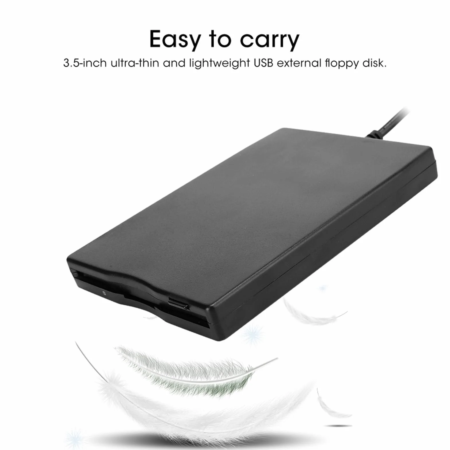 Lecteur de Disquette Portable USB Anti-brouillage pour Bureau Léger