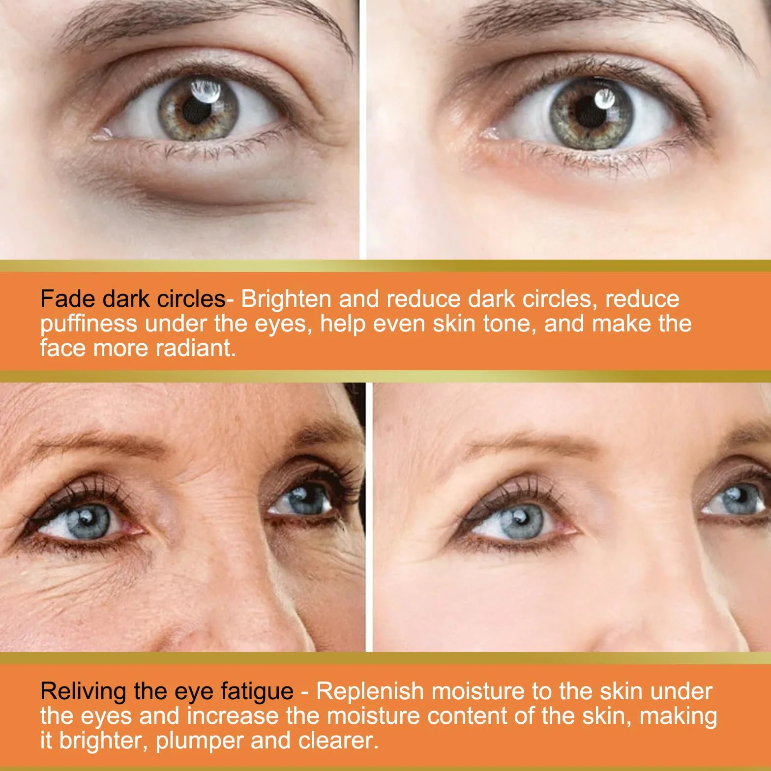 Baume pour les yeux à la vitamine C éclaircit et réduit les poches, Stick hydratant MultiCorrexion