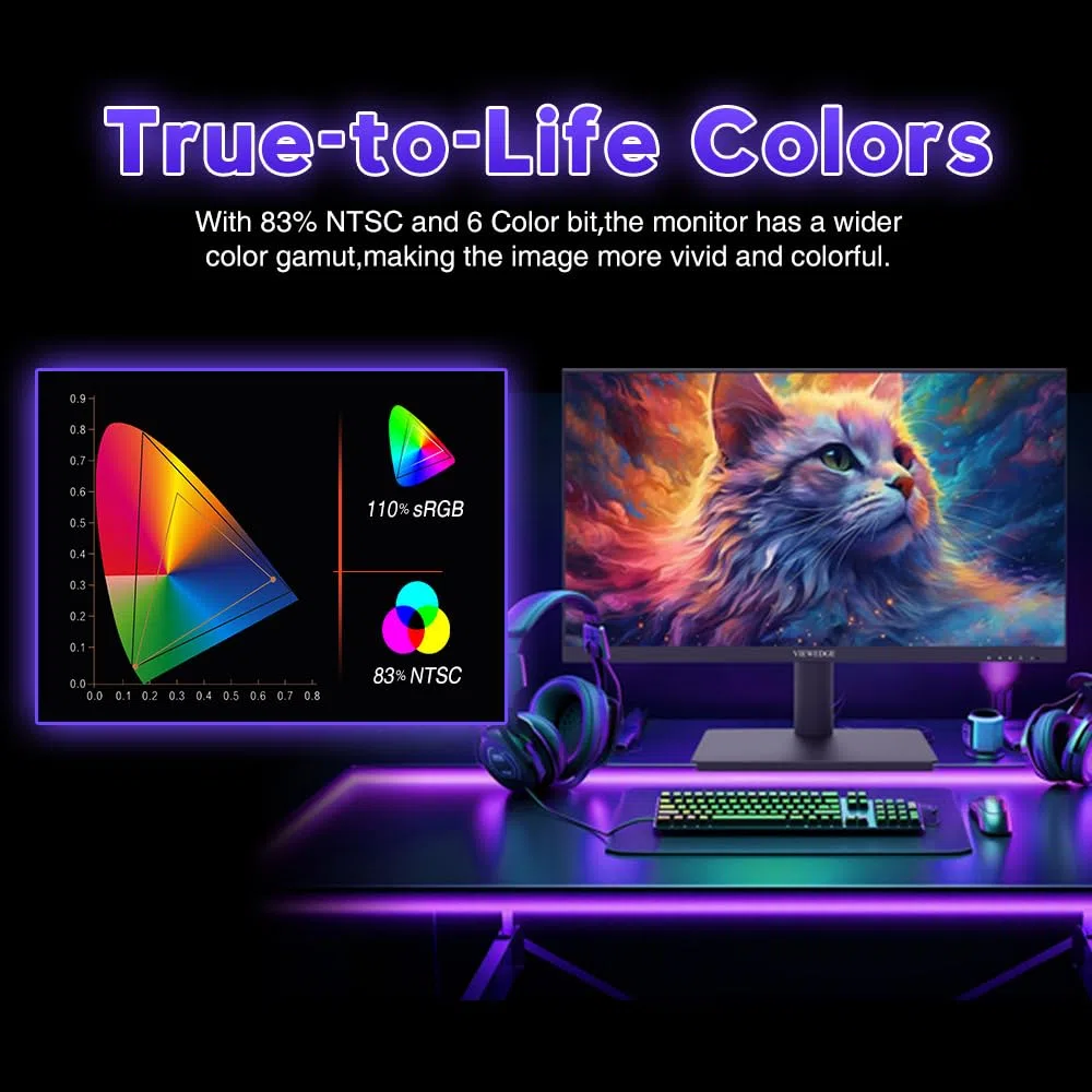 Viewedge Moniteur Gaming 24" 240Hz 1ms FHD 1920 × 1080