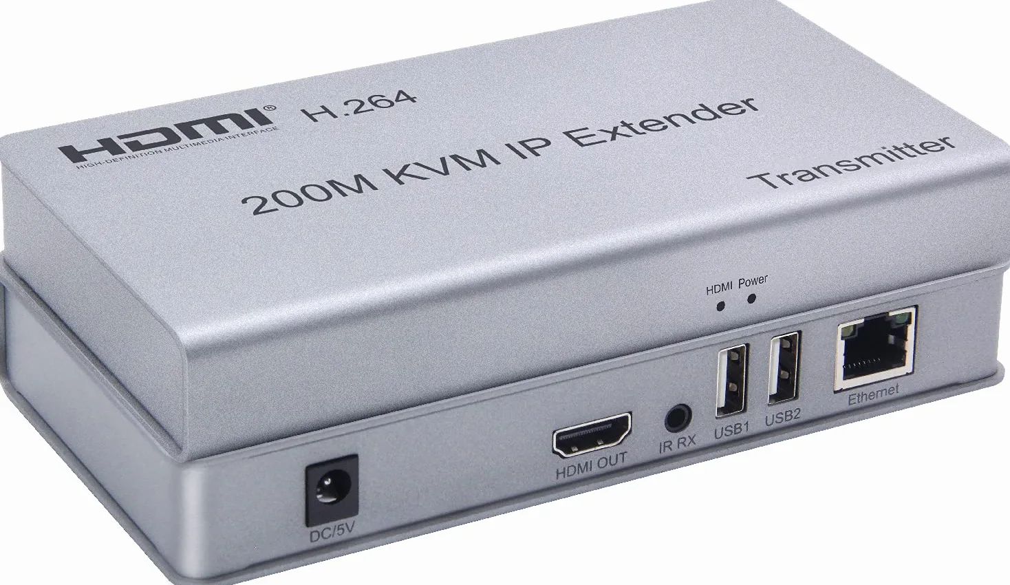 KVM Extenseur IP HDMI 200 m sur IP RJ45 Ethernet CAT6 6A émetteur récepteur 1 TX à 20 RX et connexion en cascade Clavier USB Souris sur UTP/STP H.264 (TX+RX)