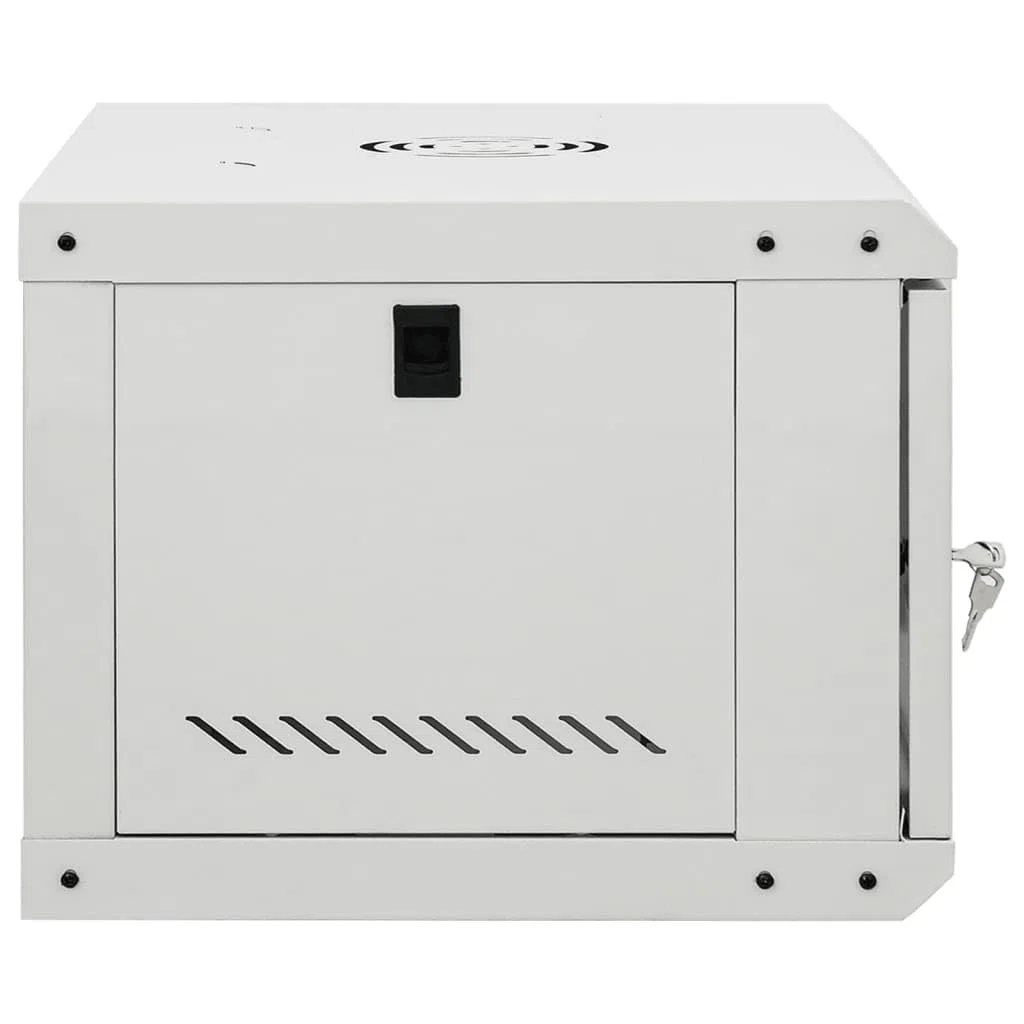 Homgoday 6U Armoire réseau murale IP20 53 x 40 x 30 cm, armoire de données, équipement de réseau de données mural avec serrure de porte d'entrée type 2