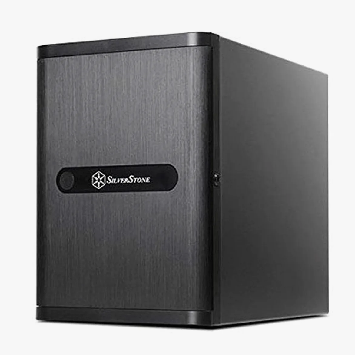 SilverStone SST-DS380 - Stockage de boîtiers Mini-ITX avec porte, noir