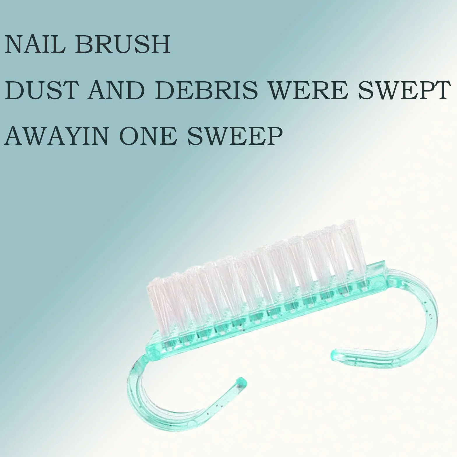Brosse Ongles 4 Pièces avec Poignée Plastique, Brosses Nettoyage Manucure Nail Art