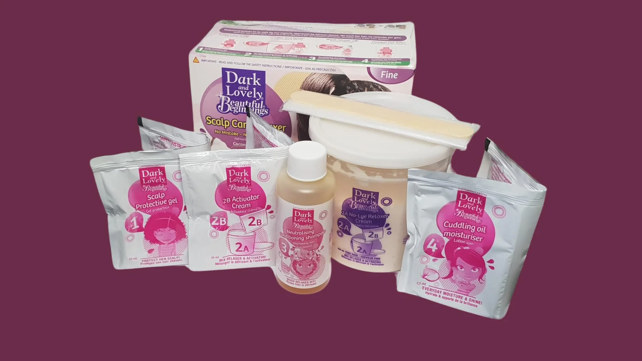 Dark & Lovely Débuts Magnifiques Soin Cuir Chevelu Relaxant Noix de Coco Aloe Vera