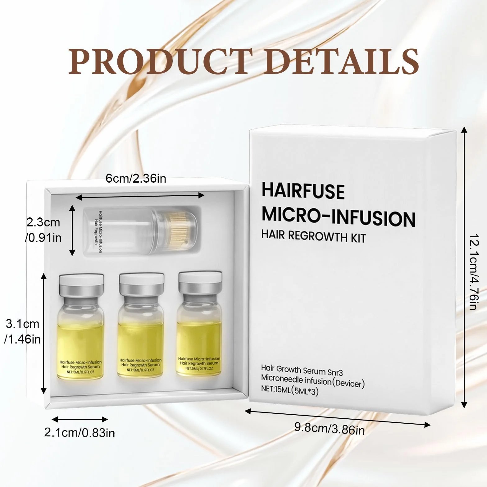 Micro Infusion Cheveux Colagea Repousse Cheveu Favorise Pousse Cheveux Plus Épais Fortifie Racines 5ml