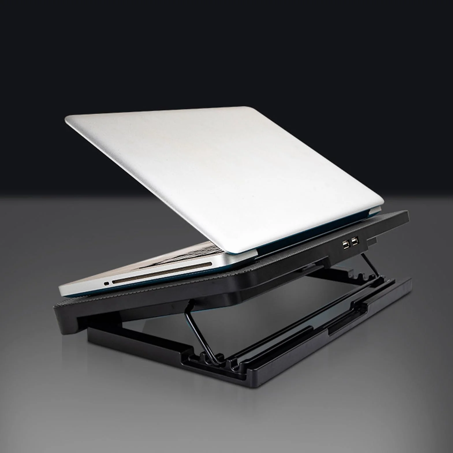 Stand Fan pour ordinateur portable 15,6 pouces Silent Cooling Pad
