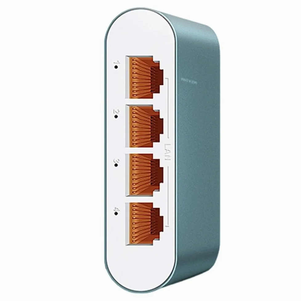 2.5G High Speed Ethernet Splitter 1 PoE in Multi-Port Out Network Switch Type-C Power Plug & Play 4Ports