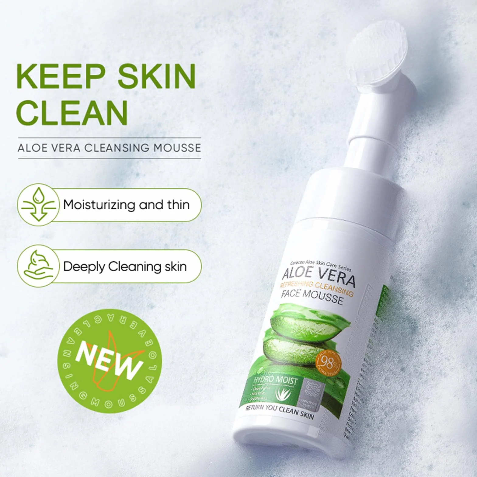 Face Cleanser 120ml Deep Cleansing Makeup Remover Gentle Exfoliating