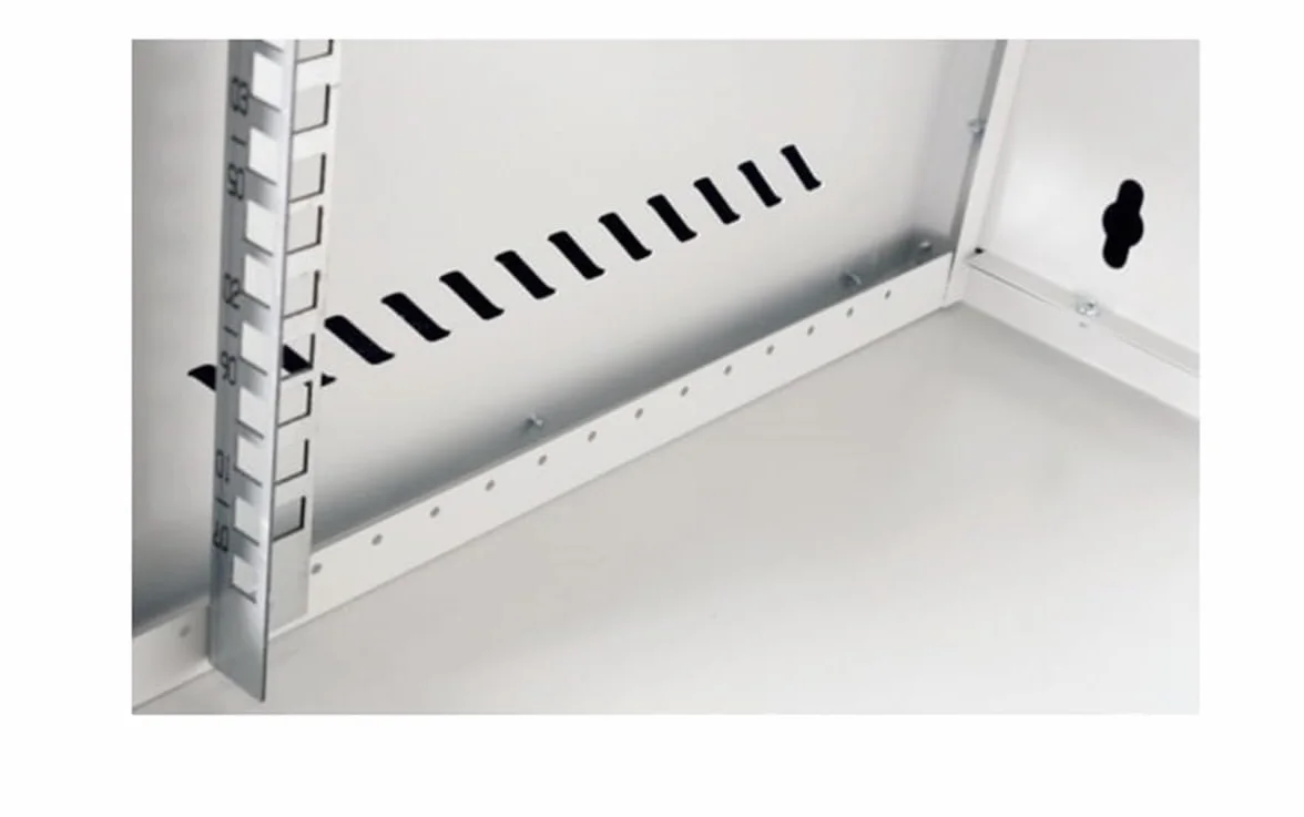 Armoire Rack 19" Mur 7U 19" (L) 542 mm (P) 400 mm Couleur Gris DISSEMBLÉ