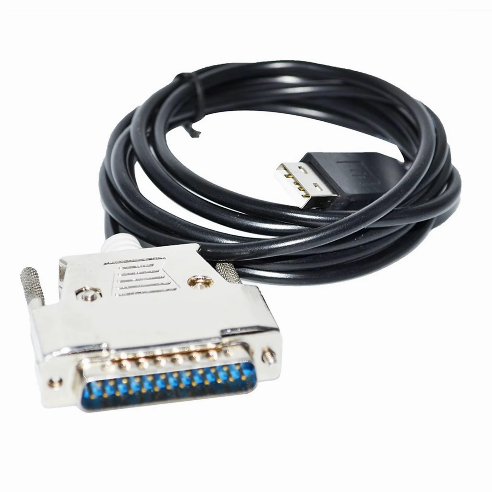 Adaptateur de connecteur USB vers D-SUB 25 broches DB25 mâle, câble de programmation de communication série RS232(3 metres)