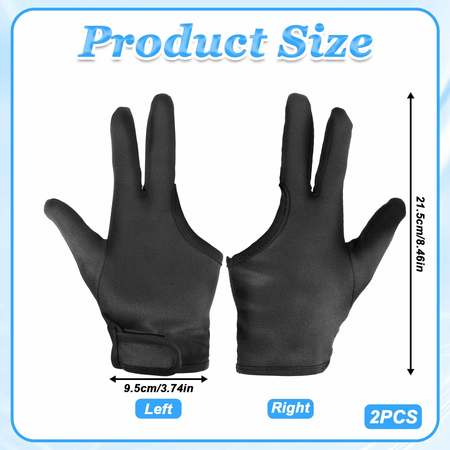 Giantree Lot de 2 gants résistants à la chaleur pour coiffure, fer à friser professionnel à trois doigts