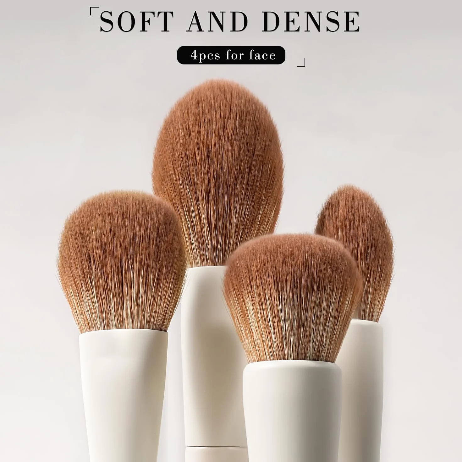 BEILI Pinceaux de Maquillage 15 PCS Set Professionnel Vegan Fond de Teint Fard à Paupières Correcteur Eyeliner