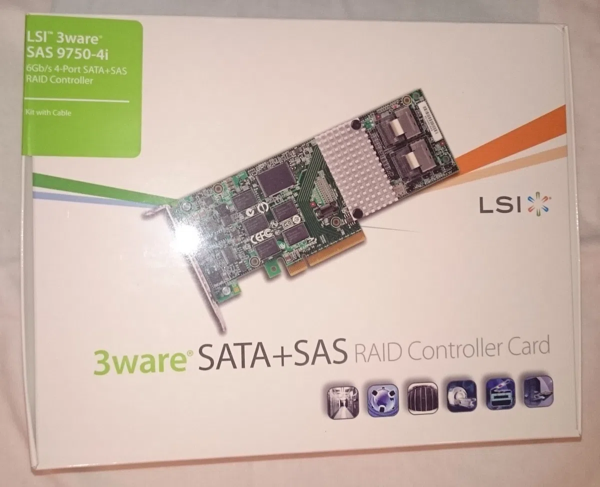 AMCC 3ware 9750SA-4I Kit contrôleur RAID type SAS avec connexion SATA PCIe