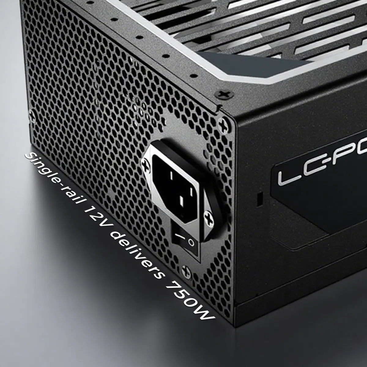 LC-POWER 750W Alimentation PC Modulaire, 80 Plus Gold Certifié, PSU ATX 3.1, Ventilateur 135mm Silencieux, Full Modulaire, Câbles Plats, Protections Complètes
