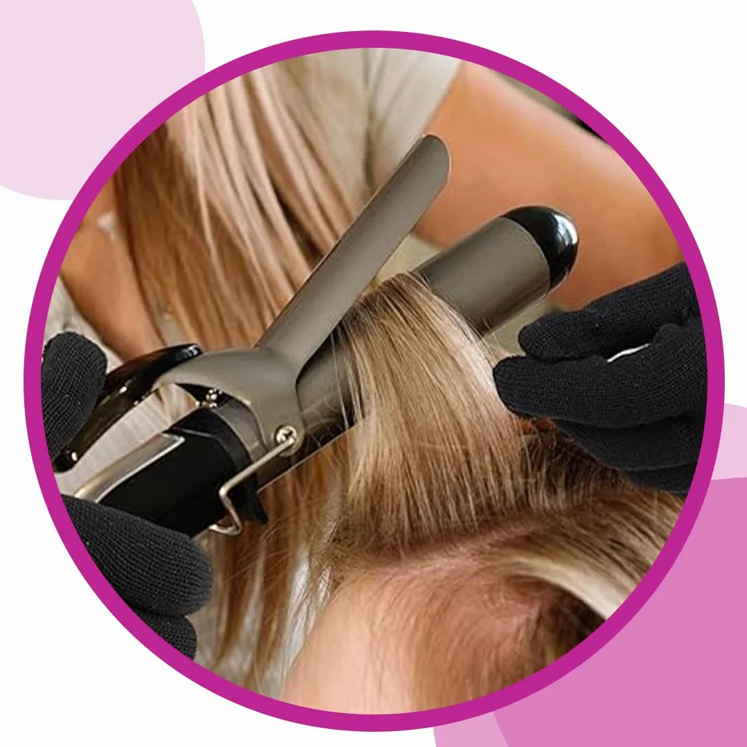 Gants résistants à la chaleur pour fer à friser et fer plat, protection thermique pour coiffure