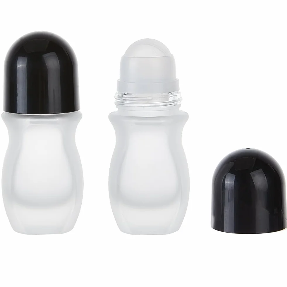 GORGECRAFT 2 Flacon Roller en Verre Dépoli 30 ML Vide Réutilisable pour Huiles Essentielles