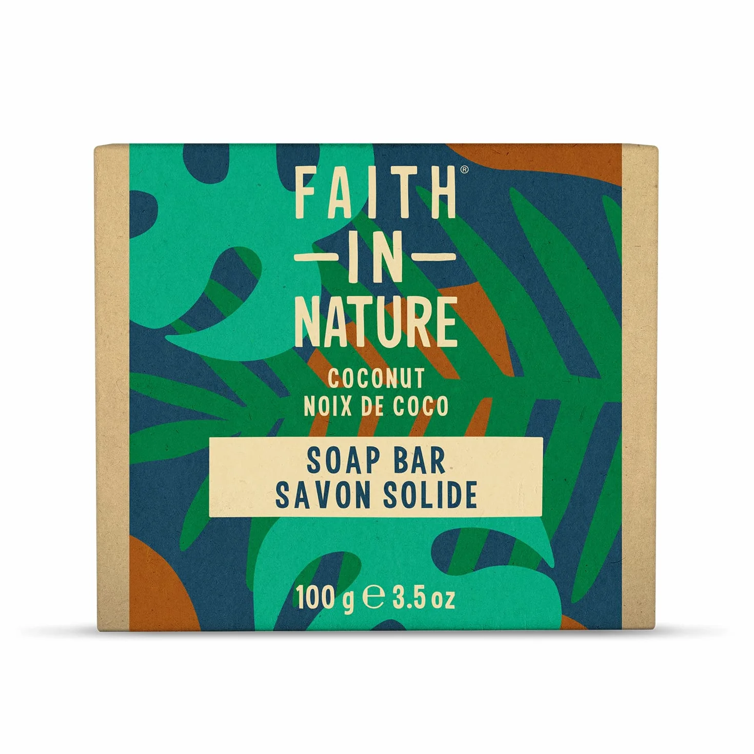 Faith In Nature Savon Solide Naturel Noix de Coco Mains Hydratant Végan Sans SLS Parabènes 100 g