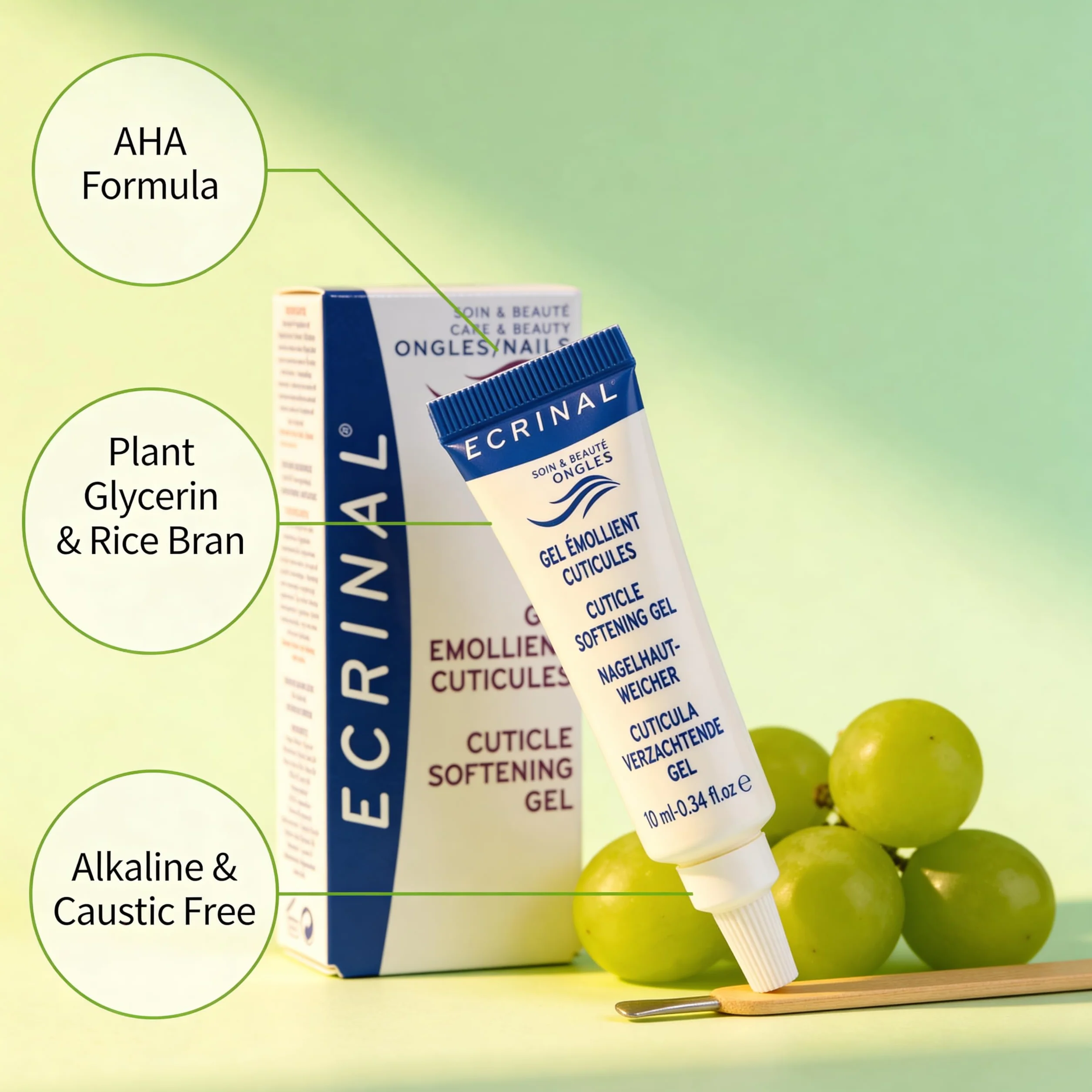 Ecrinal Gel Emollient Cuticules aux AHA 10ml