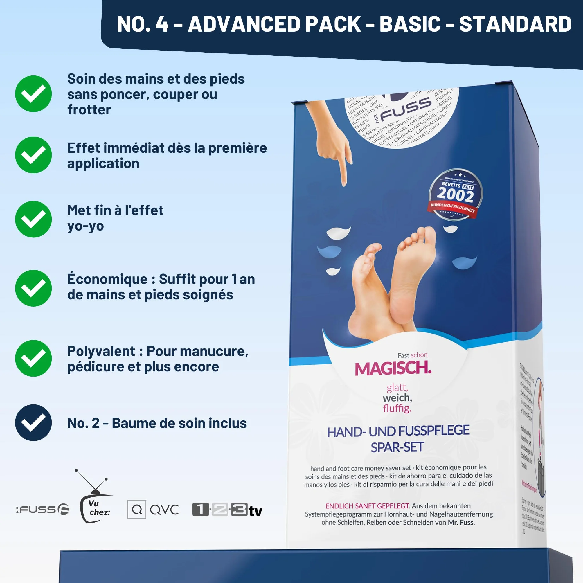 Mr. Fuss Solution No. 4 pour enlever la callosité - 250ml Advanced Pack Basic