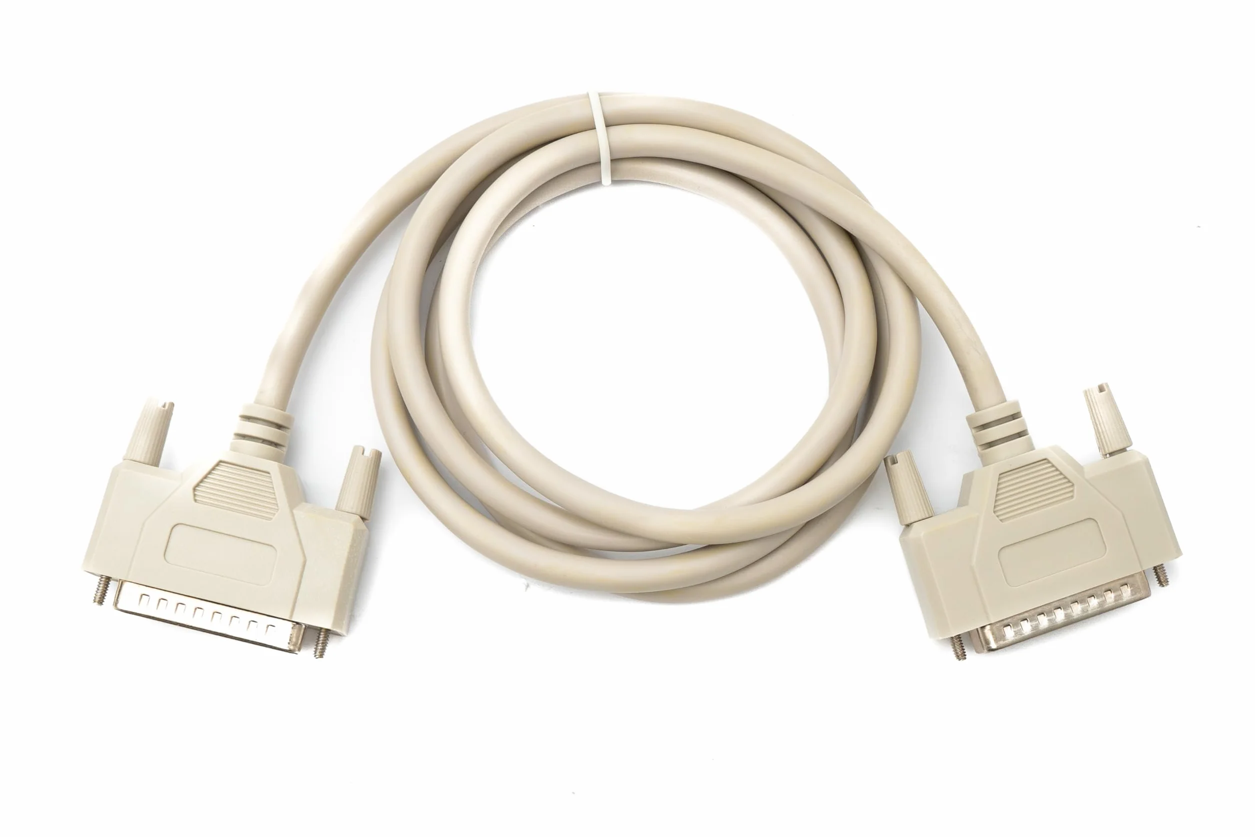 D Sub Cable null modem 150 cm 25 broches mâle vers mâle RS530 Gris