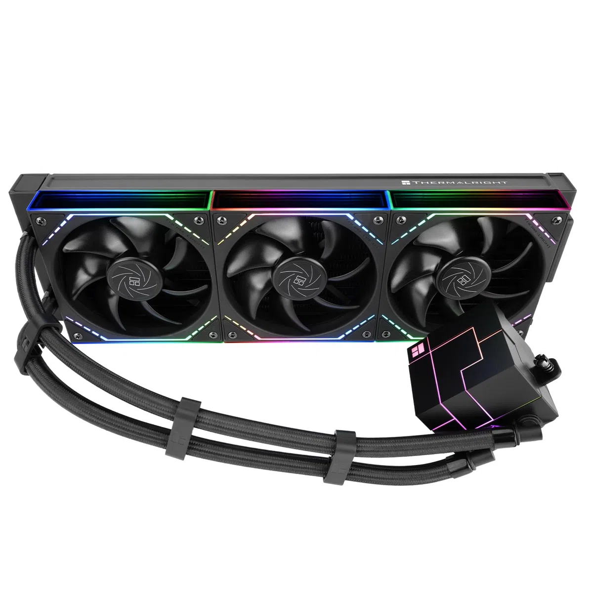 TR-Thermalright Core Matrix 360 ARGB Black V2 Refroidisseur liquide pour processeur 360 mm Aio, ventilateur de connexion modulaire sans fil 2000 tr/min, pour AM5, Intel LGA1851/1700/115x/1200